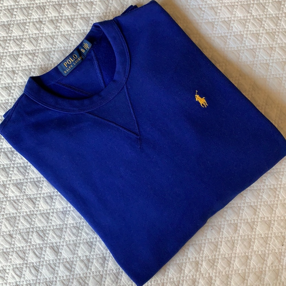 Polo Ralph Lauren Fleece Lined Crewneck Sweatshirt Blue